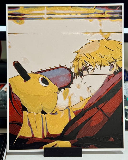 Denji facing Pochita