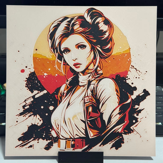 Princess Leia Splatter Style