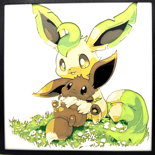 Leafeon and Eevee