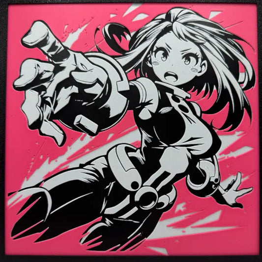 Ochaco (Uravity) Monochrome on Pink